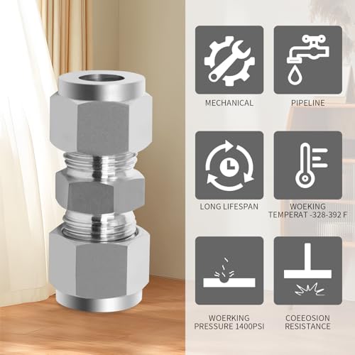 Chillwaves CWJX181 304 Stainless Steel Compression Tube Fitting thumb #4