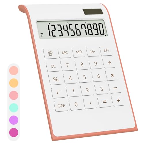 Rose Gold Calculator, UPIHO Rose Gold Pink Office Supplies and