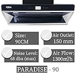 MODA-Germany-PARADISE-90-1300-mhr-Wall-Mount-Kitchen-Chimney-Filter-Less-Technology-3-Speed-Gesture-and-Touch-Controlled-With-Auto-Opening-Auto-Clean-Technology-With-Oil-Collector-Cup