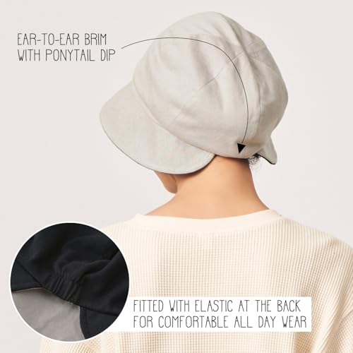 Gorro reversible de algodón orgánico para mujer miniatura 5