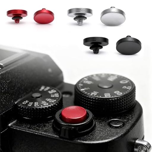 TMZELOA Paquete de 3 Botones Disparadores, Botones de Liberación Suave Botones Cóncavos de Aleación de Aluminio para Fuji X100VI X100V X100F X-T20 X-T4 X-T3 X-T2 X-T30 X-PRO3 X-PRO2 X100T X-E5 X-E4 | Ya disponible en tu tienda friki favorita! En mundofriki.es!