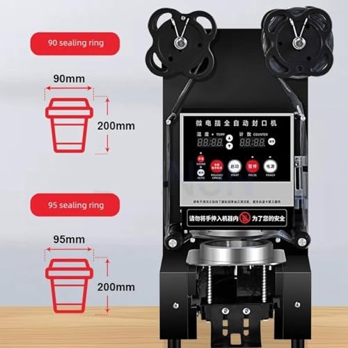 Selladora Manual Comercial De Vasos para Té De Burbujas, Sellado Térmico Eficiente para Bebidas Lácteas, Alta Capacidad para Teterías