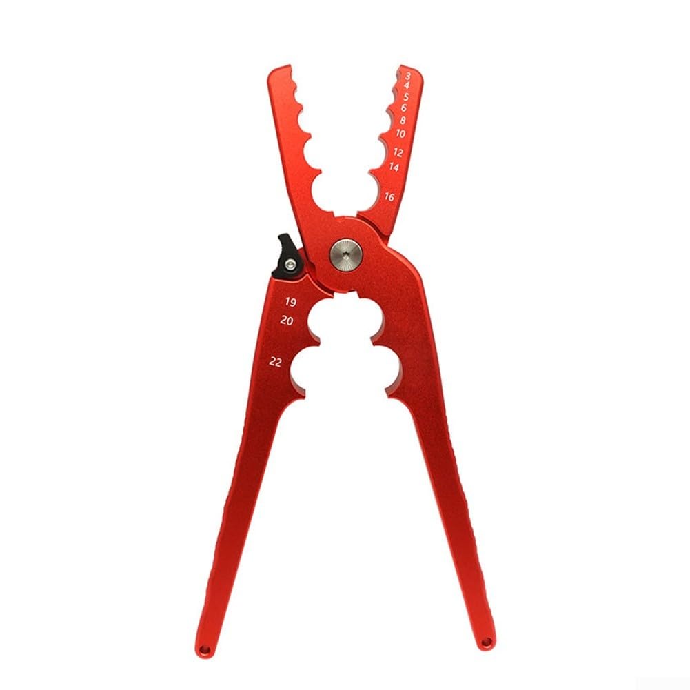 CT301 Alicates de reparación de tubos de cobre con accionamiento manual para reparación precisa de tubos aplanados en sistemas de fontanería y HVAC (rojo)