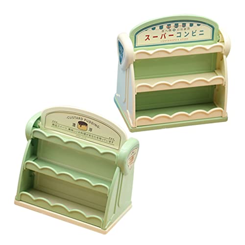 MAGICLULU 4 Pçs Mini Prateleira Móveis Mini Prateleiras De Casa De Bonecas Armário De Exibição De Pa