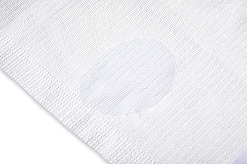 Protectx 50Pcs Disposable Dental Bibs White 13"X18", 3 Ply Waterproof Tattoo Bib Sheet, High Absorbent Nail Salons Tray Cover And Table Cover Supplies, Upgraded Quality #TOP4