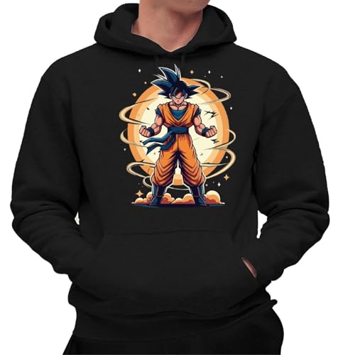 the Fan Tee Sudadera Adulto con Capucha de Hombre Dibujos Animados Dragon Bola Ball Anime Manga 568 3XL