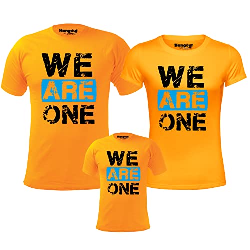 Image of Hangout Hub Family T-Shirts|Regular Fit|Cotton|Twinning Combo Dress| Setof3
