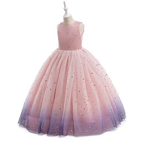 Doragirl Girls Tulle Formal Wedding Dress Child'S Ball Gown Sparkly Pageant Princess Bithday Party Dresses For Girls 7-8 Years thumb #3