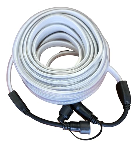 Light at Job - Rallonge Ruban LED Connectable de Chantier, 10 Mètres - PVC, Protection IP65-178 LED SMD, 2835/Mètre, 1200 Lumens/Mètre - 6000K