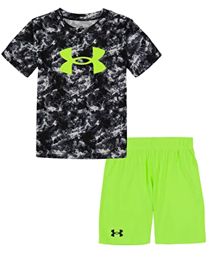 Image of Under Armour Boys' 2-piece Short Sleeve Graphic T-Shirt and Shorts Set, Lightweight & Breathable