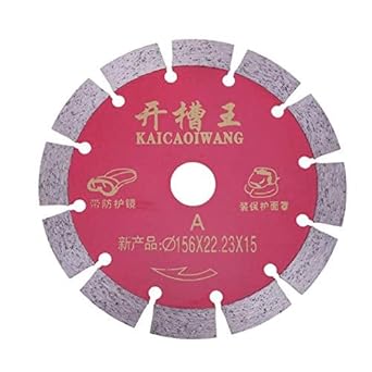 WorldCare 1pc 156mm Metal Alloy Saw Wheel Disc for Concrete Marble Tile Thickness 2.2mm Cutting Tool
