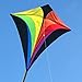 Produktbild CIM Großer Kinder-Drachen - SUPER-Drachen Eddy XL Rainbow - Einleiner Flugdrachen für Kinder ab 6 Jahren - 90x100cm - inkl. Drachenschnur und Streifenschwänze