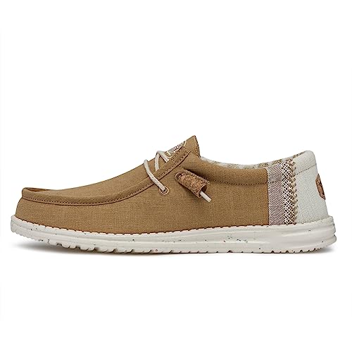 Image of HEYDUDE Men's Wally Linen | Men's Loafers | Men's Slip On Shoes | Comfortable & Light-Weight