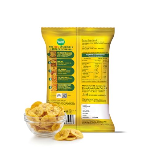Image of Beyond Snack Upperi Special Kerala Banana Chips | Nadan Kerala Chips | Made with 100% Coconut Oil- 300g (100G x Pack of 3)