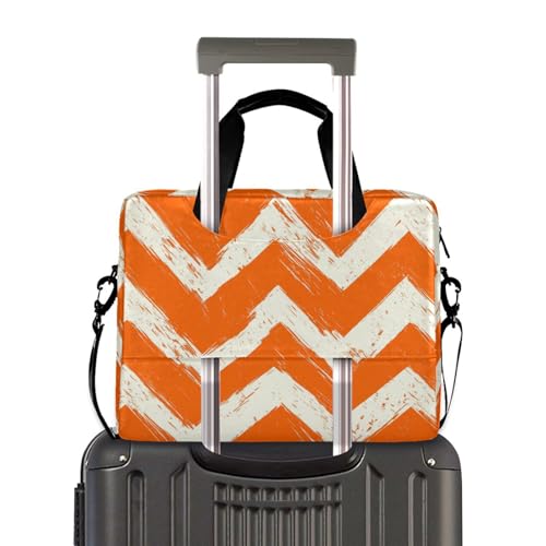 Maletín portátil para laptop 15.6" naranja y blanco miniatura 4