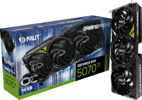 Palit GeForce RTX 5070 Ti GamingPro-S OC - 16 GB GDDR7, HDMI, 3X DP