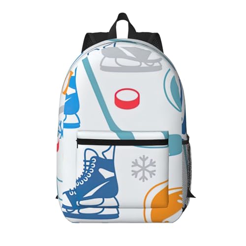 Sac à dos multi-poches hockey noir de 43 cm pour ranger toutes vos affaires