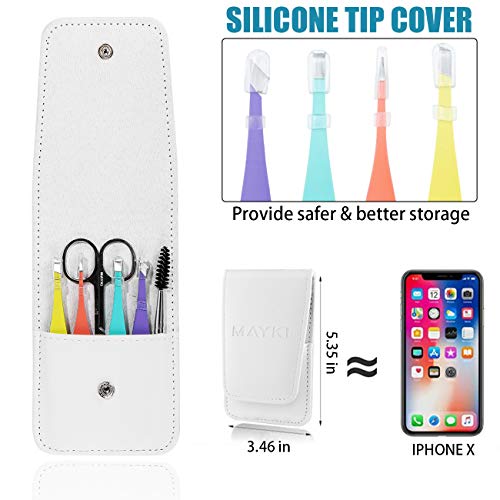 image for Eyebrow Tweezers Women 6Pcs, Full Size Professional Eyebrow Tweezers K