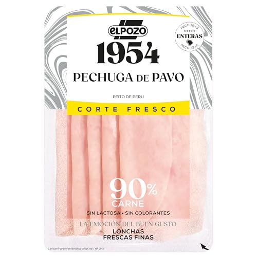 Elpozo 1954 Pechuga de Pavo corte fresco 90% carne 120 g