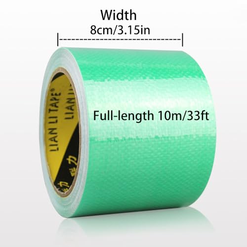 Image of Waterproof Awning Repair Tape for Tarp,Heavy Duty Outdoor fabric tape for Canvas,Boat Covers,canopy,marine,Tent seam tape,Sail, RV /Truck Roof, pool cover Tear Repair Patch Kit,nylon tent patches,Green