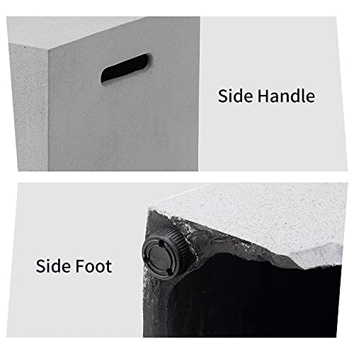 Essential-Lounger-16-Inch-Propane-Tank-Cover-Table-20-Propane-Tank-Hideaway-Table-for-Fire-Pit-Concrete-Gas-Tank-Hideaway-Storage-Table-with-Side-Handles