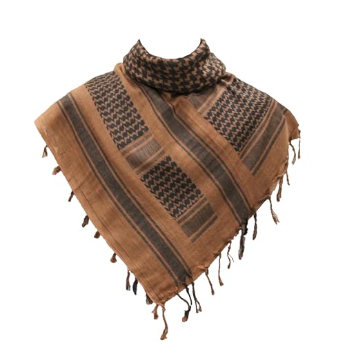 Écharpe Palestine Keffiyeh 48x48" - Coton Authentique Unisexe - Style Arabe Avec Glands