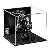 lego display case ikea Vitrine: Die Staubschutzhülle des Modells für den Star Wars Darth Vader Helm Lego 75304