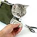Cinf Cat Nail Clipping Cleaning Grooming Restraint Bag （Free Muzzle） No Scratching Biting for Bathing Nail Trimming Injecting Examining((Moss Green,M)