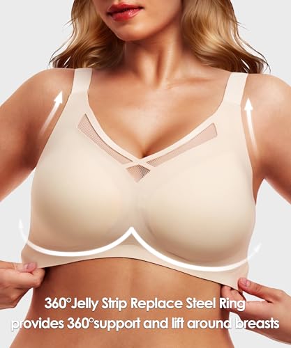 Support Seamless Bras for Women(34B-42DD) Smooth Wireless Bras No Underwire Comfort Bralettes with Bra Extender2