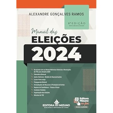 Capa do livro Manual das Eleições 2024 6ª edição