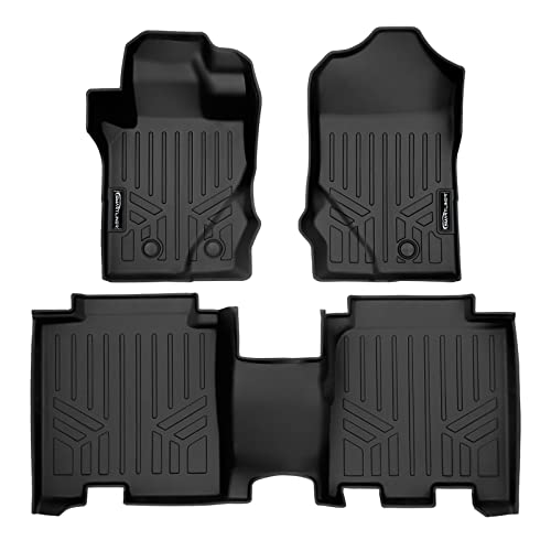SMARTLINER All Weather Custom Fit 2 Row Floor Mat Liner Set Compatible with 2021-2023 Ford Bronco (Only fits 4-Door Models)