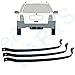 Lot de 3 sangles de réservoir de carburant - Pièces de rechange pour Volkswagen Golf 3/1991-1998 - Diesel/essence - Kombi/acier hq non peint - Débarrassez-vous de la rouille sur votre voiture