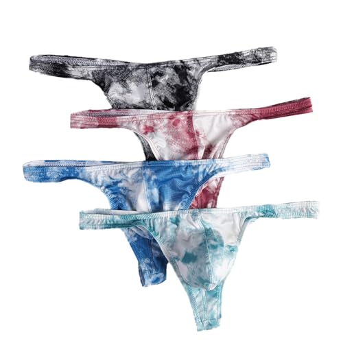 Sports Print Men Thong Male Breathable G-String Panties Sexy T-back Lingerie
