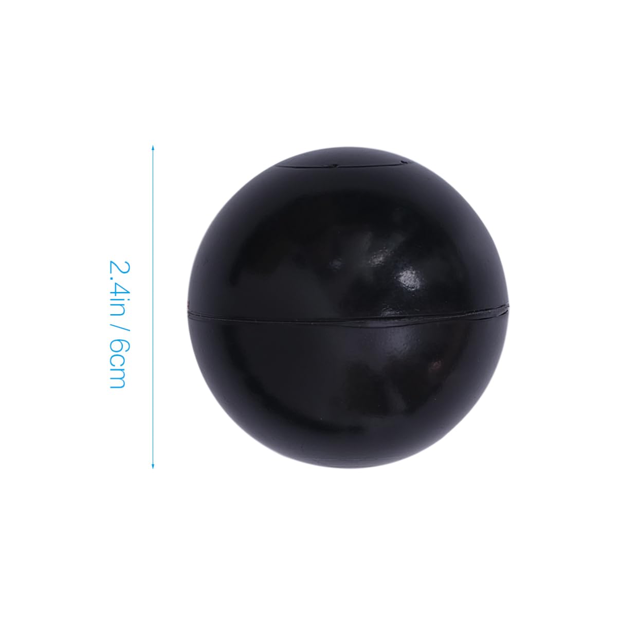 ifundom 50 Bolas de Plástico Negro de 6 Cm para Piscina de Bolas, Seguras para Niños y Bebés, Material PE Resistente Desarrollar la Coordinación Mano-Ojo