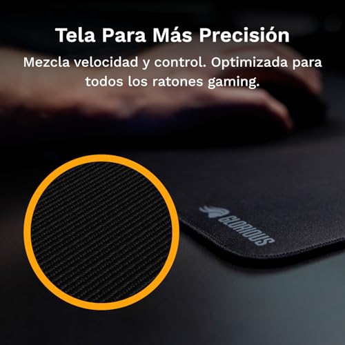 Alfombrilla GLORIOUS de tela para gaming Extended: transforma tu escritorio negro 3