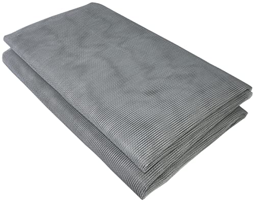 AERZETIX - C54695 - Filet maille de protection contre les moustiques/mouches/insectes/guêpes/abeilles 150x240 cm - moustiquaire filet de fenêtre en fibre de verre - couleur gris