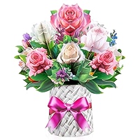 Pop-up Bouquet, Pop-up Paper Flower Bouquet Greeting Card, Mother's Day - View #11