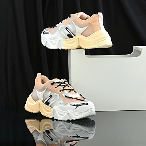 Image of ROWLANS Women's Synthetic Leather Comfortable /Running Lace-Ups Sports Shoes