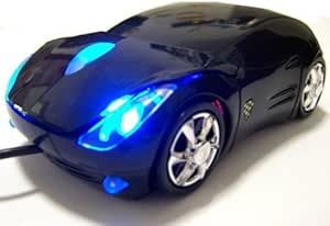 USB KART III Extreme Racing Optical PC mouse - Sports Car Shape - Black