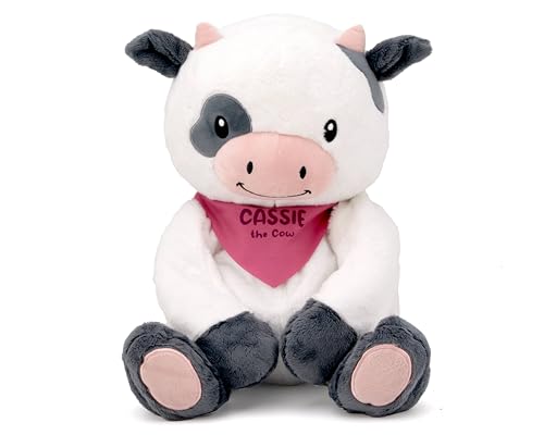 Image of Lilly's Love Weighted Stuffed Animal, 5lb | Sensory Weighted Plush for Kids and Adults | Machine Washable Plushies w /Removable Inner | Calming Weighted Stuffed Animals for Anxiety, Cassie The Cow