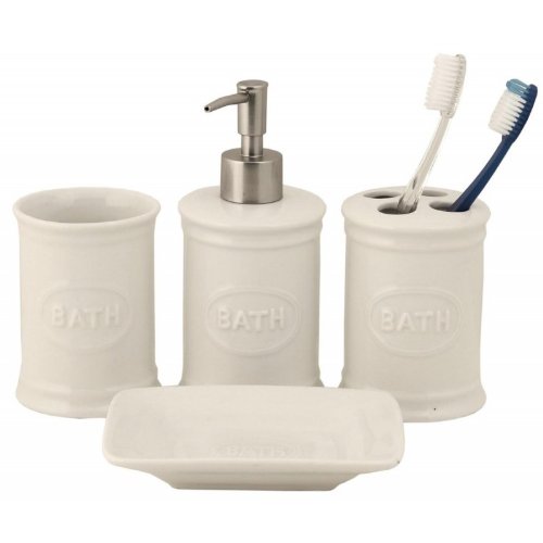 Preisvergleich Produktbild Clayre & Eef 60123 Badezimmerset Bath 4teilig
