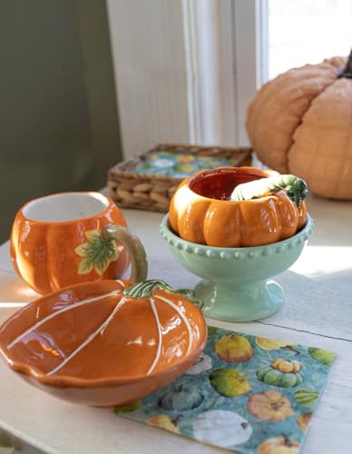 Taza de cerámica Boston International 16 oz calabaza miniatura 2