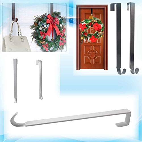 homozy Gancho de grinalda para porta dianteira,Gancho de metal de decoração de Halloween para decora