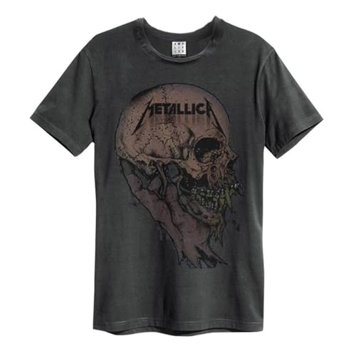Amplified - Camiseta Sad But True Metallica para Adultos Unisex (M) (Carbón)