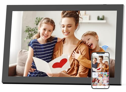 Digital Picture Frame 10.1-inch WiFi-Photo-Frame - Digital Picture Frames Load from Phone, Light Sensor,IPS Touch Screen, 32GB, Share Photos Videos by App Email, Free Cloud