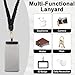 BESARME Cell Phone Lanyard Crossbody Phone Wrist Strap Scrunchie Lanyards Wristlet with Keychain Cellphone Patch Tether Tab for Most Smartphones