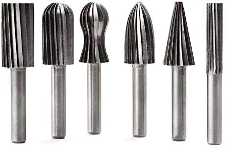 回転工具研磨ホイールヘッド CITOP 6PCS /セット6mmラウンドシャンク研磨研磨ドリルビットミリングカッター電動ロータリーフ