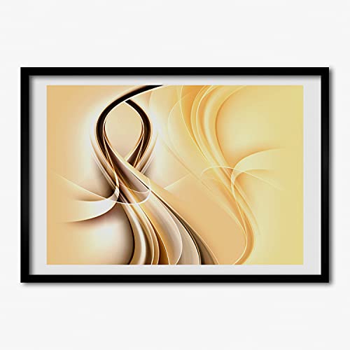 Tableau peinture décoratif cadre photo 70x50 cm Tulup affiche vagues moderne