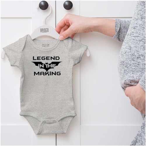 Image of Brisco Brands Legend in the Making Superhero Baby Romper Boys or Girls