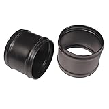 Ronteix Aluminum Pipe Joiner Tube Intercooler Coupler Silicone Hose Adapter OD 2.5 Inch, 2" Length,B